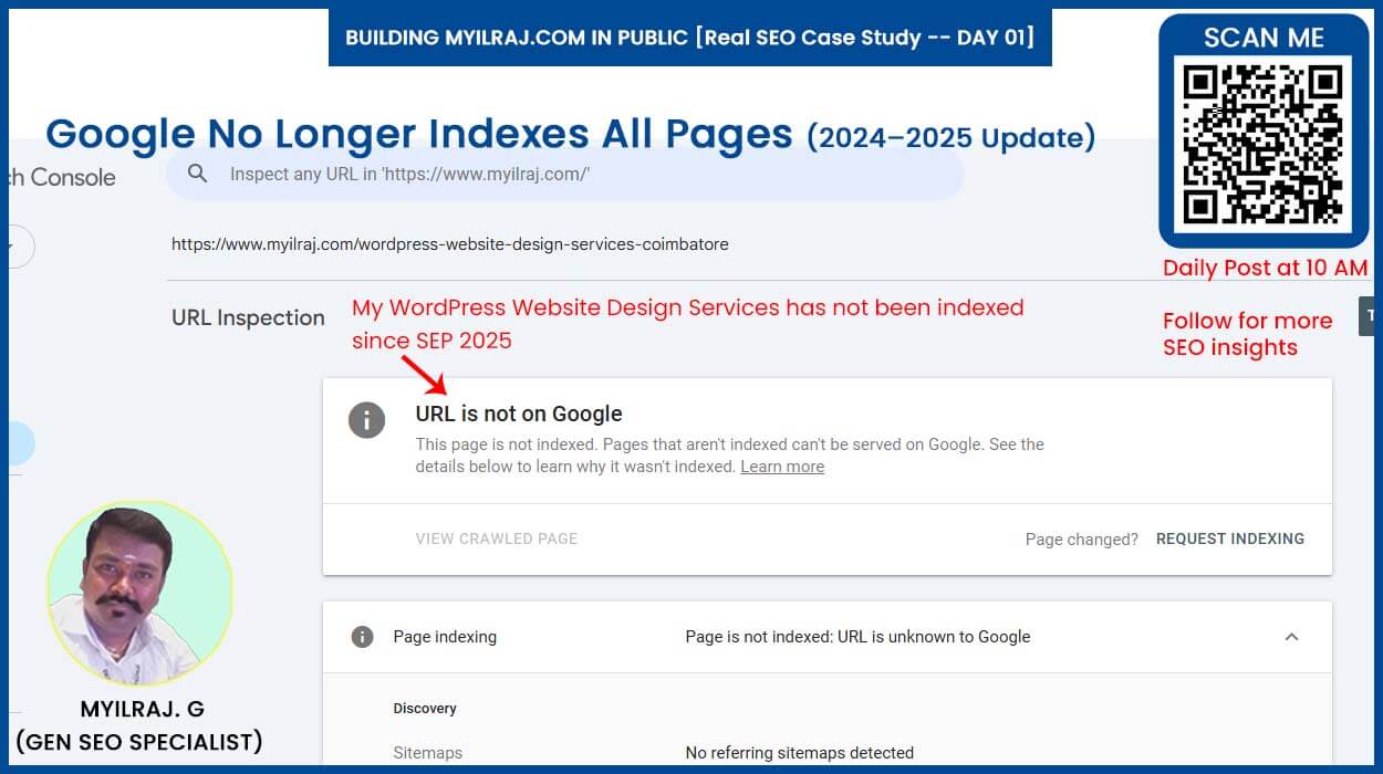 URL Not Indexed Screenshot URL Not Indexed Screenshot
