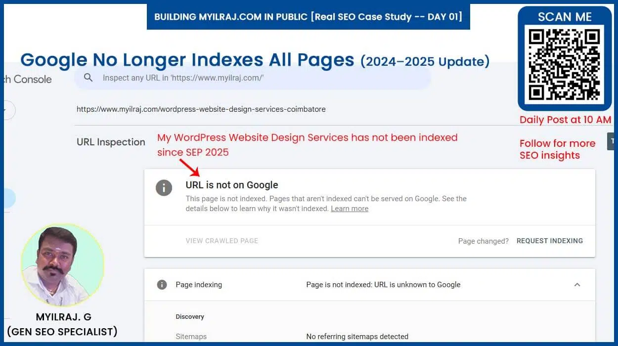 URL Not Indexed Screenshot URL Not Indexed Screenshot