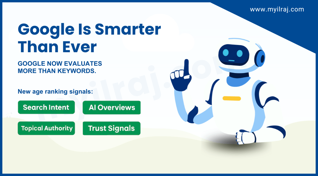 Google ranking factors in 2026 including search intent AI Overviews
