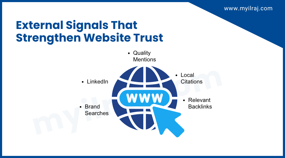 External signals that strengthen website trust