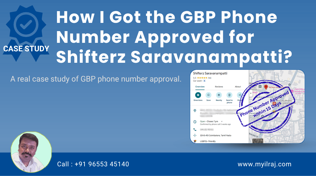 Google Business Profile phone number approval case study
