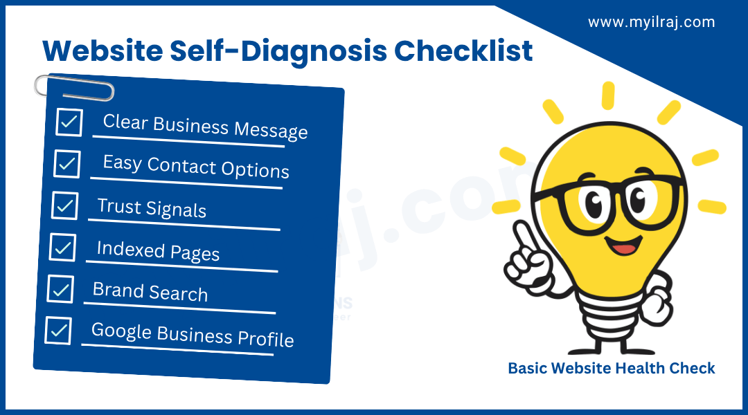 Website self-diagnosis checklist before SEO